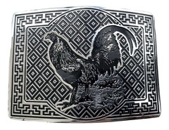 Mexican Rooster Chicken Charro Cowboy Belt Buckle Hebilla Vaquera Made In Mexico