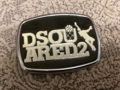 RARE DSQUARED2 MEN UNISEX BELT BUCKLE METAL .