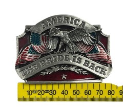 HARLEY DAVIDSON Belt Buckle 1986 D-40 Siskiyou USA Pewter The Pride is Back