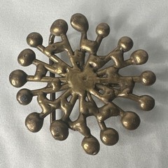 Vintage Jack Boyd Bronze Belt Buckle – Mid Century – Brutalist – Atomic Design