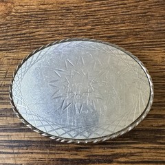 Vintage 70’s Silver-Tone Scalloped Sunburst Belt Buckle Western Geometric Design