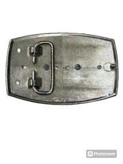 Belt Buckle Mens Cowboy Horse Steer Tri Color