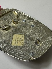 24k GOLD PLATED VINTAGE BELT BUCKLE RARE