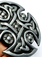 Celtic Knot Belt Buckle Shield Cross For 40mm Belt Pagan Norse Viking Gift Uk
