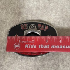 On Tap Belt Buckle Bottle Opener High Flier Beverage Black Red Silver