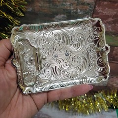 Longhorn belt buckle Western Rodeo Silver & Rose Texas-style