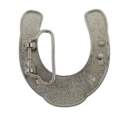 Horseshoe Belt Buckle Silver Metal Bling Men Women Cowboy cowgirl Western Rodeo