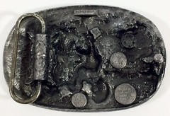 Vtg 1984 Bergamot Brass Works BIKER MOTORCYCLE Belt Buckle Man Women Mill USA