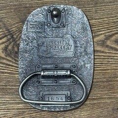 Metal Police Belt Buckle Bakery 1988 #1654 Serve & Protect Law Enforcement Badge