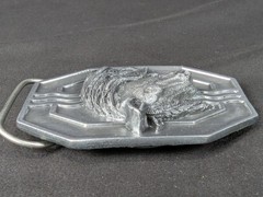 Vintage 1988 Siskiyou Buckle Co Mighty Horse Belt Buckle Solid Pewter Made in…