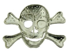 Men Women Skull Belt Buckle Blinged Halloween Party Costume New Skeleton Fashion