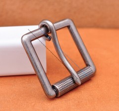 Heavy Duty Square Leathercraft End Bar Roller Belt Buckle Replacement Fits 40mm