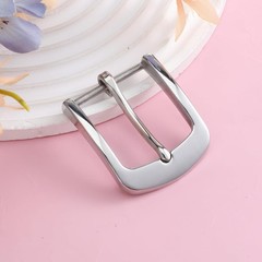 Silver Belt Buckle, 1.5 Inch Belt Buckles for Men, Stainless Steel Single Prong