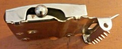 Belt Buckle w/ Slide Fastener – 2.25&Prime; Long – Replacement – Metal Sliding Secured