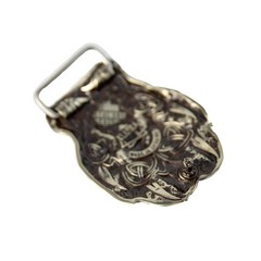German silver buckle Wolf&rsquo;s Paw, wolf paw with claws, beast claws belt buckle