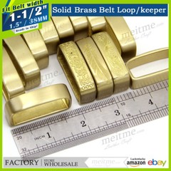 Wholesale Belt Spacer solid brass belt keeper, Replacement belt Loop 1.5&Prime; 40mm