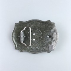 Silver Gold Double Color Western Long Horn Bull Belt Buckle also Stock in US