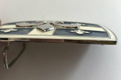 Quebec Canada Drapeau Quebecois Fleur De Lys Flag Belt Buckle