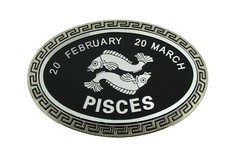 Pisces Zodiac Sign Bottle Opener Belt Buckle Fish Birthday hebilla del cinturón