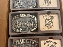ADM – Indian Wars (1862-90) 4 Brass Buckle Limited Edition Set #2 (Low Num.) NIB