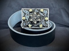 “Heavy Is the Head” New Gothic Industrial Belt Buckle OOAK Darren McNeese