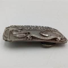 Bluegrass Guitar Belt Buckle Music Festival Dan Crary 1986 Walnut Valley