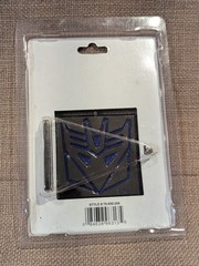 Hasbro 2007 Transformers Autobot Decepticon Reversible Metal Belt Buckle New