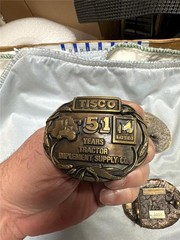 Vintage Tisco Tractor Supply Belt Buckle Lot of Three Buckles