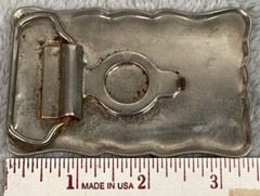 L & N Louisville & Nashville Railroad Belt Buckle 3.5 In. x 2 In. Broken Hook