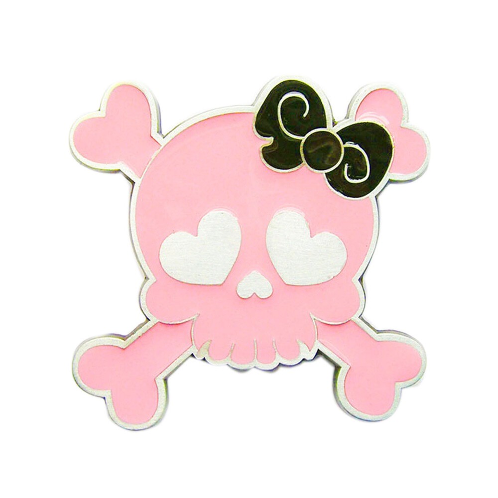 Pink Punk Rock Tattoo Skull Girl Metal Fashion Belt Buckle
