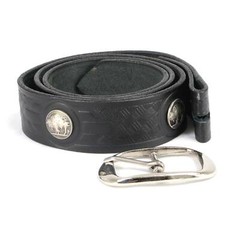 Milwaukee Leather 7123 Men&rsquo;s 44 MAG Black Leather Belt w/ Interchangeable Buckle