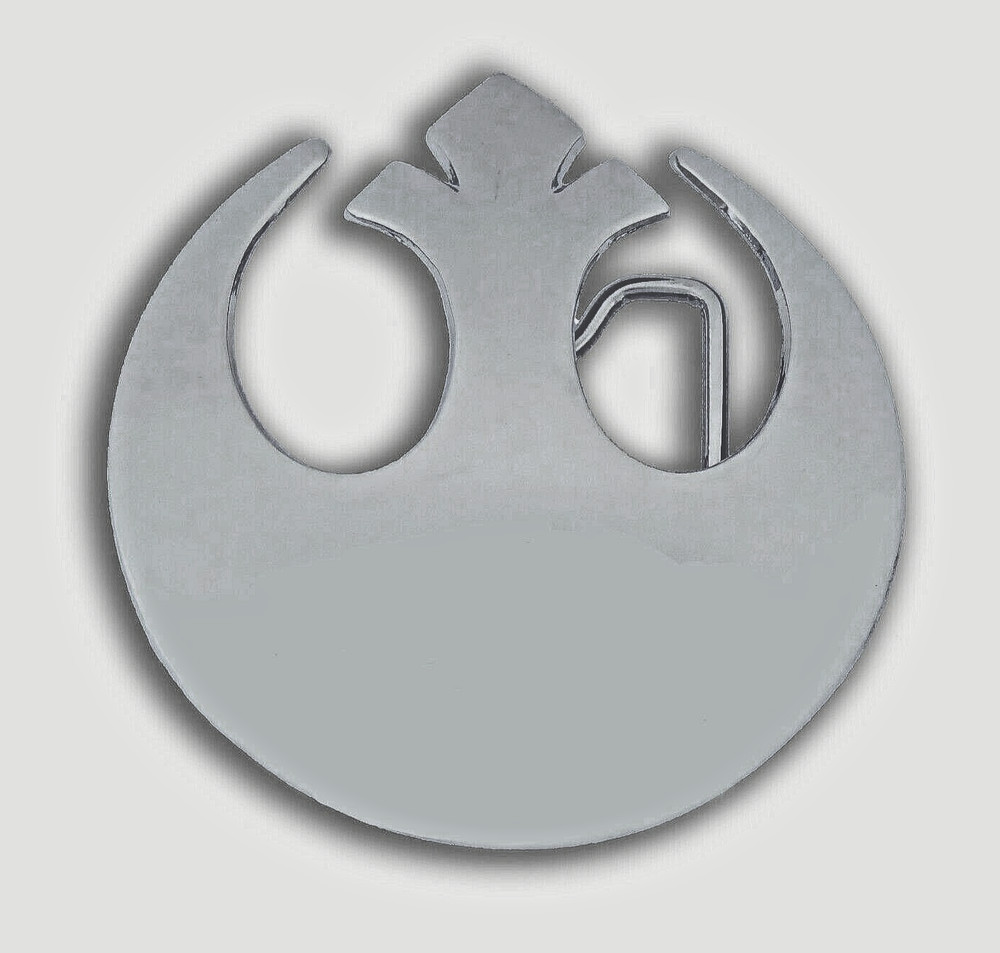 Star Wars Belt Buckle Cosplay Halloween Costume Rebel Alliance Silver Vintage