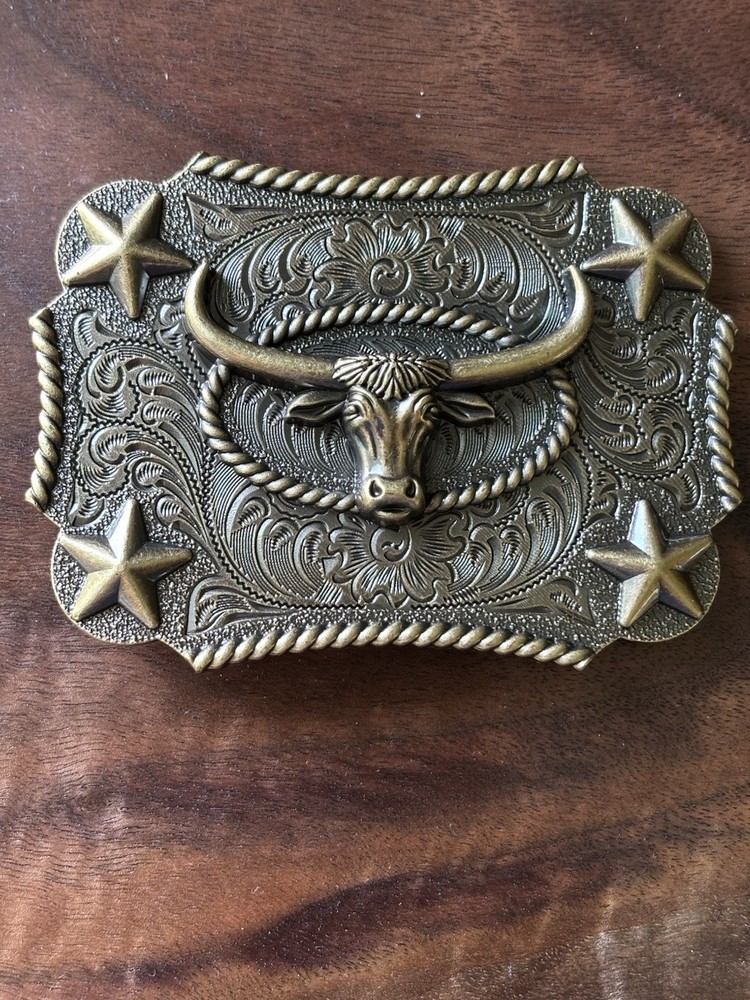 Longhorns Bull Head Style Western Cowboy Cowgirl Belt Buckles
