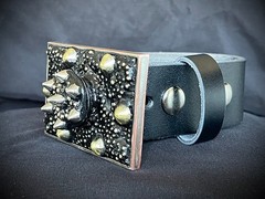 “Heavy Is the Head” New Gothic Industrial Belt Buckle OOAK Darren McNeese