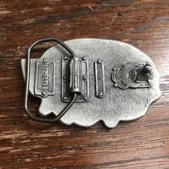 « I&rsquo;d Rather Be Bowling » Belt Buckle – Great American Buckle Co – Vintage 1984