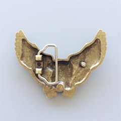 Vintage Bronze Eagle Wildlife Western Cowboy Belt Buckle