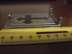 Guess JEANS Belt Buckle reversible black cross