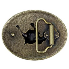 Cow Bull Belt Buckle Cowboy Cowgirl Native American Motorcyclist (CW-23-G)