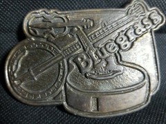 Bluegrass Music Guitar Banjo Fiddle 3D Belt Buckle Brass Music 3×2.5 Hillbilly *