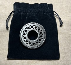 Vintage Style Round Belt Buckle Silver Tone Western Concho 2.5”