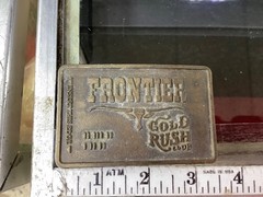 VINTAGE FRONTIER GOLD RUSH CLUB BELT BUCKLE – GW-5