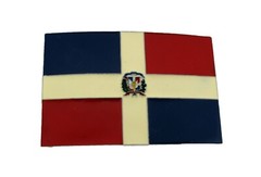 Dominican Republic Flag Belt Buckle Dominicans National Day Western Cowboy Men