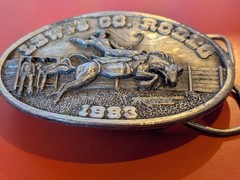1983 Lewis Co Washington Rodeo Siskiyou Ltd Ed Belt Buckle #159/1000