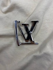 Louis Vuitton LV Initiales 40mm 1.5` Belt Buckle Silver Tone Replacement Buckle