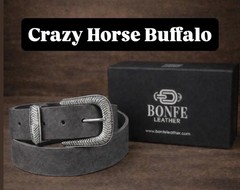 Fire Island Blue Claw Crab Buckle, By Bonfe Leather.