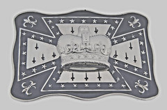New Men Women Papa Crown Belt Buckle Chopper Fleur de lis 3d Western Cowboy Big