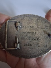 2005 Jack Daniel&rsquo;s Old No.7 Brand Metal Belt Buckle 5008JD 3&Prime;x3.75&Prime;