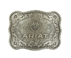 ARIAT Men&rsquo;s Antique Silver Scalloped Belt Buckle