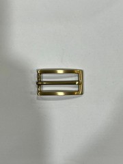 Solid Brass Satin Brass Belt Buckle Made in Italy Fits 0.79&Prime; Belt Strap