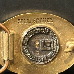 Heritage Mint Missouri 1821 State Seal Belt Buckle Solid Bronze Vintage American